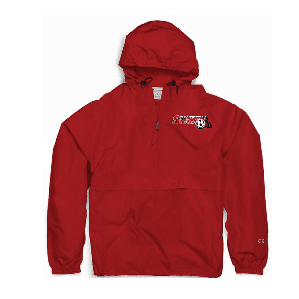CO200 Champion Packable Anorak 1/4 Zip Jacket - Scarlet Red