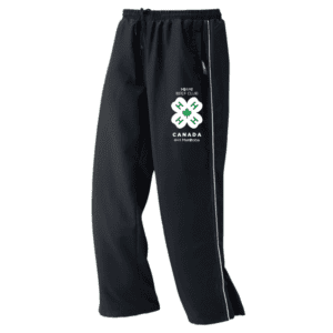 4075 Athletic Mesh Lined Track Pants - Black