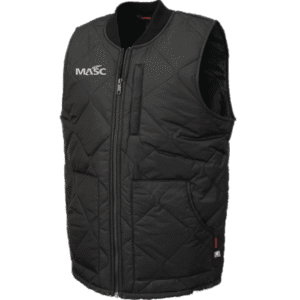 WV03 Tough Duck Quilted Freezer Vest With Primaloft Insulation - Black